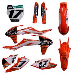 Kit de Plásticos Originales + Adhesivos Pont Grup José Butrón #17 Factory Team KTM SX / SX-F 2016-2018