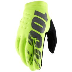 Guantes Invierno 100% Brisker Fluo Yellow