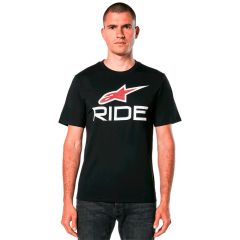 Camiseta Alpinestars Ride 4.0 CSF Black / White / Red