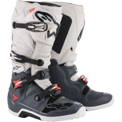 Botas Alpinestars Tech 7 Dark Gray / Light Gray / Red Fluo