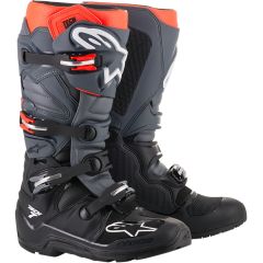 Botas Alpinestars Tech 7 Enduro Black / Gray / Red Fluo