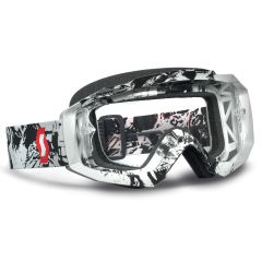 Gafas Scott Hustle Mx Tiger Black White / Clear Works