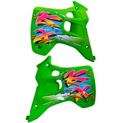 Tapas de Depósito Acerbis  + Adhesivos Kawasaki KX 125/250 1992-1993 Verdes