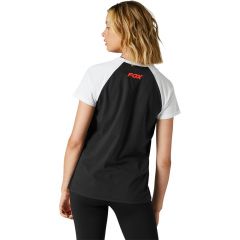 Camiseta Chica Fox Karrera Raglan Black