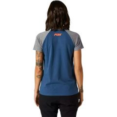 Camiseta Chica Fox Karrera Raglan Dark Indigo