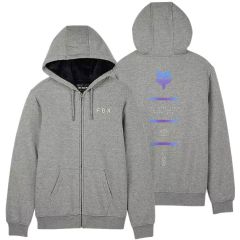 Sudadera Fox Magnetic Sasquatch Fleece Zip Hoodie Heather Graphite