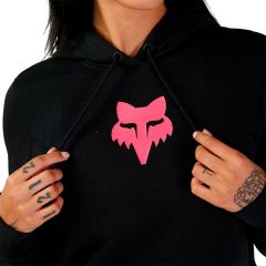Sudadera Chica Fox Head Black / Pink