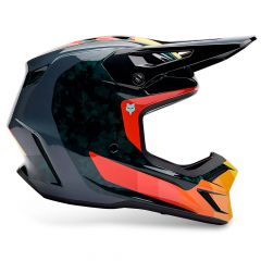 Casco FOX V3 RS Grid Black / Orange