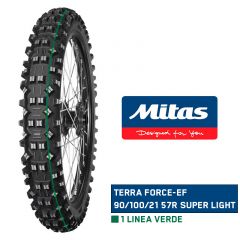 Neumático Delantero Mitas Terra Force-EF 90/100/21 57R Super Light Linea Verde