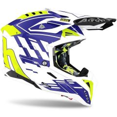 Casco Airoh Aviator 3 Rampage Blue Gloss