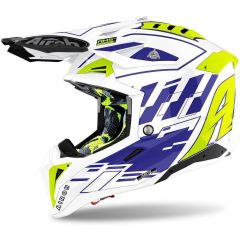 Casco Airoh Aviator 3 Rampage Blue Gloss