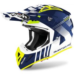 Casco Airoh Aviator Ace Nemesi Blue Gloss