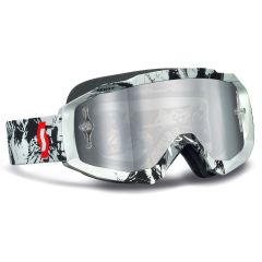 Gafas Scott Hustle Mx Tiger Black White / Silver Chrome Works