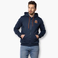 Sudadera Capucha Red Bull KTM Racing Team Brackprint Zip Hoodie Navy