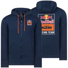 Sudadera Capucha Red Bull KTM Racing Team Brackprint Zip Hoodie Navy