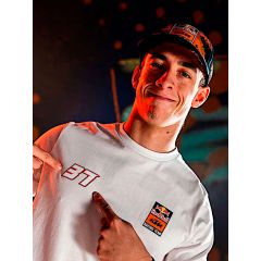 Camiseta Red Bull KTM Racing Team Pedro Acosta 37 Rider T-Shirt White