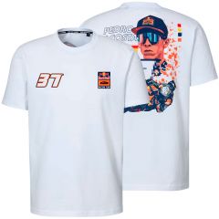 Camiseta Red Bull KTM Racing Team Pedro Acosta 37 Rider T-Shirt White