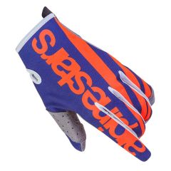 Guantes Alpinestars Racer 7 Braap Indianapolis LE White Orange Fluo / Dark Blue 2017