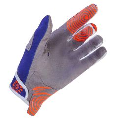 Guantes Alpinestars Racer 7 Braap Indianapolis LE White Orange Fluo / Dark Blue